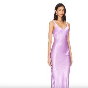 Adelyn Bias Dress in Lilac